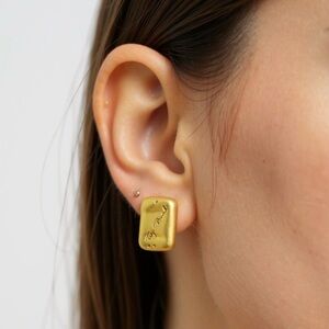 Elegant Gold Stud Earrings